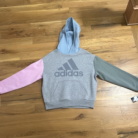 Adidas Girls' Gradient Fleece Pullover Hoodie - Picture 4 of 4